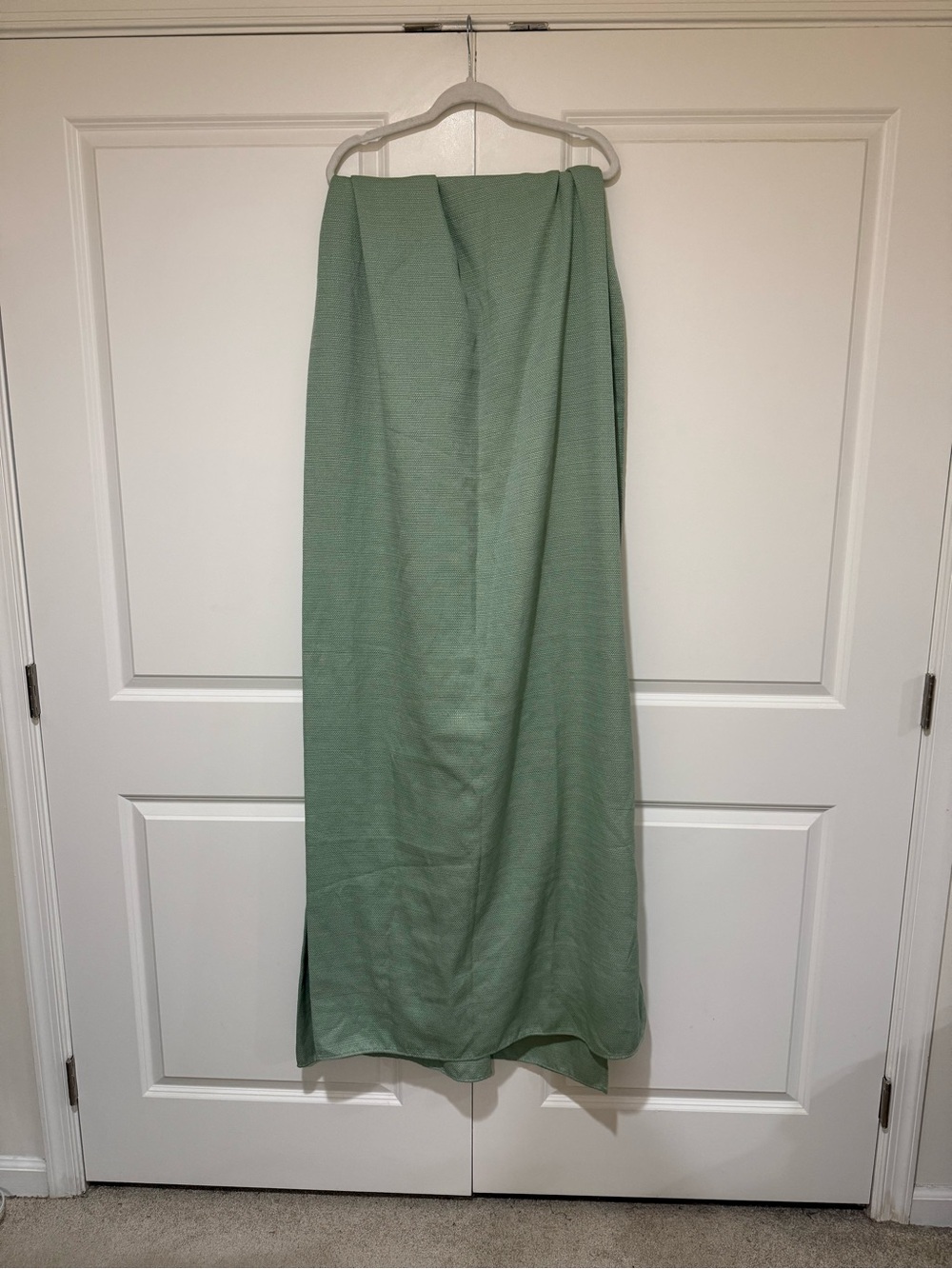 Sage Green Rectangle Tablecloth- 56x106” NWOT